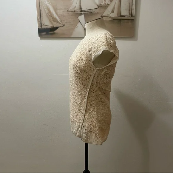 Pixley Yuli Lace Cap Sleeve Blouse XS NWT - Picture 3 of 8